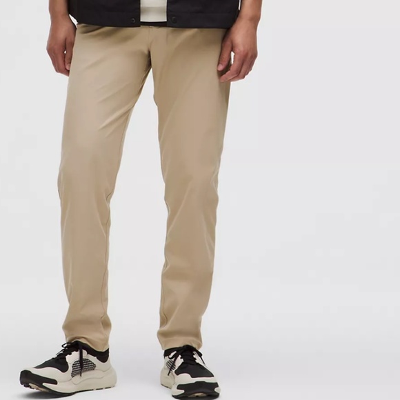 NEW LULULEMON KHAKI ABC CLASSIC-FIT 5 POCKET 34 x 28 - Picture 1 of 16